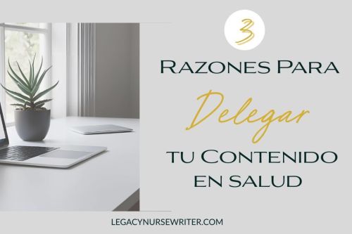 Delegar tu contenido en salud a un redactor enfermero asegura información precisa y relevante para tu audiencia.